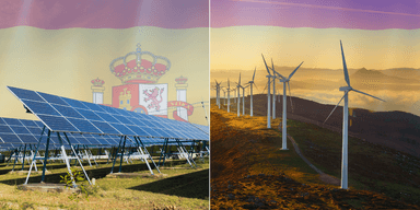 Sol- och vindkraft utmanar Spanien