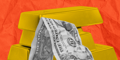 Genom en dold guldreserv kan Kina ha byggt en viktig grund för att utmana dollarn. (Bild: Canva)