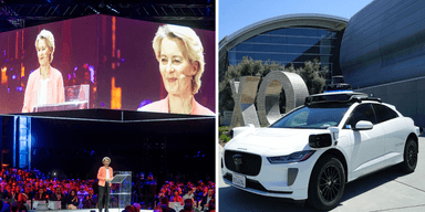 Ursula von der Layen på Italian Tech Week. (Foto: Giulio Lapone/AP/TT och Waymo)
