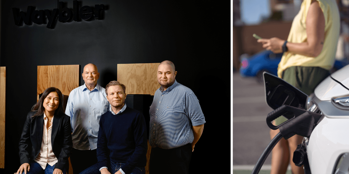 Gänget bakom Waybler som skapat en ai-lösning för att kapa elkostnaderna. (Foto: Waybler och Canva)