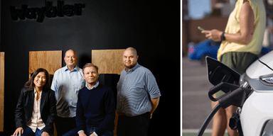 Gänget bakom Waybler som skapat en ai-lösning för att kapa elkostnaderna. (Foto: Waybler och Canva)
