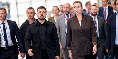 Europas försvar stod i fokus när Ukrainas president Volodymyr Zelenskyj mötte Danmarks statsminister Mette Frederiksen.
