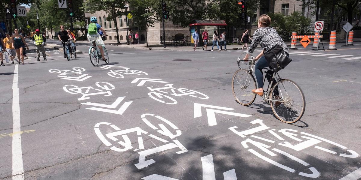 Cykelbanor i Montreal, Kanada, staden som gått i täten för Nordamerikas cykelboom.