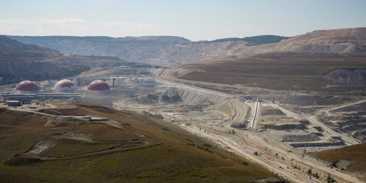 Teck Resources koppargruva Highland Valley i Kanada. Bolaget gick nyligen samman med Anglo American i en affär värd 54 miljarder dollar.