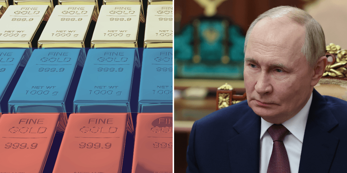 Ryska staten bekräftar att man säljer sitt guld. (Bild: Canva)