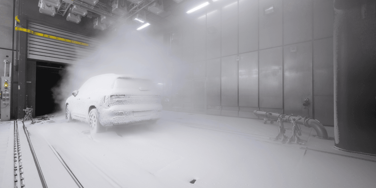 Ja det är kanske inte den bästa bilden men det är en bil på en Mercedes GLB. (Foto: Mercedes)