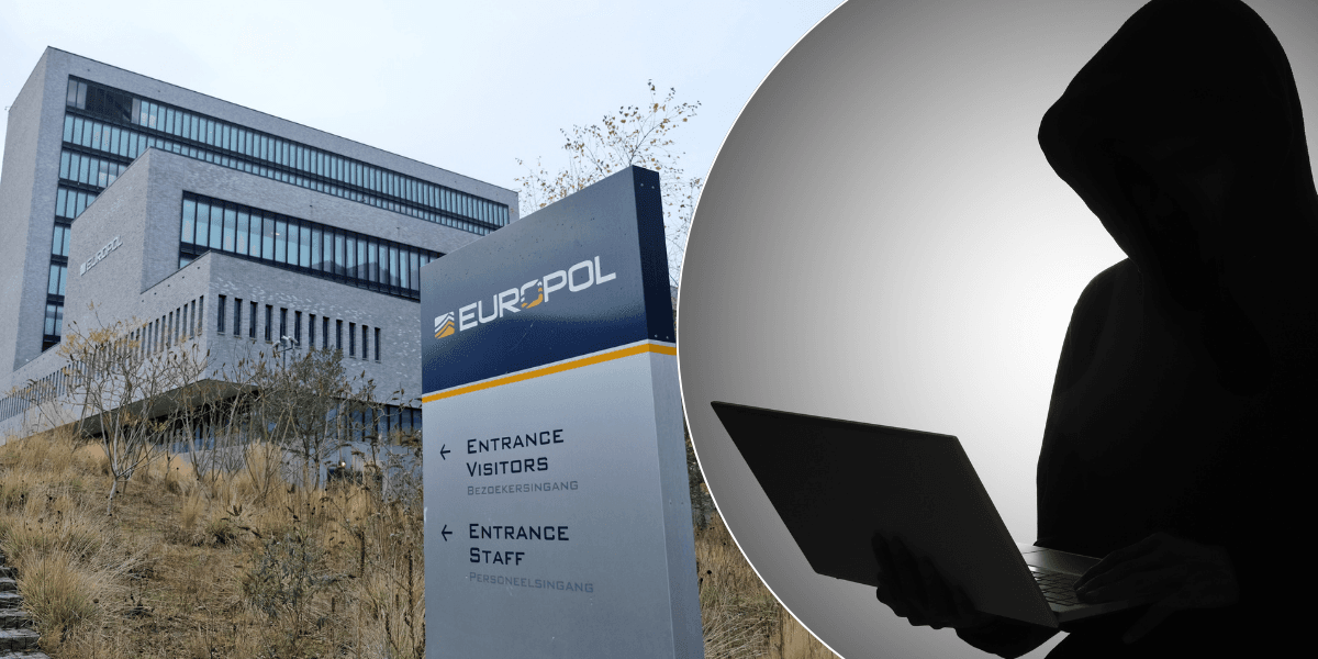 Europols “Operation Endgame” slog till mot nätets dolda imperier – tusentals datorer befriades. (Foto: Mike Corder/AP/TT och Canva)