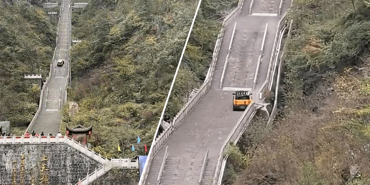 Se hur en Chery misslyckas fatalt med ett trick de trodde de skulle klara av. (Foto: New China EV på Youtube)