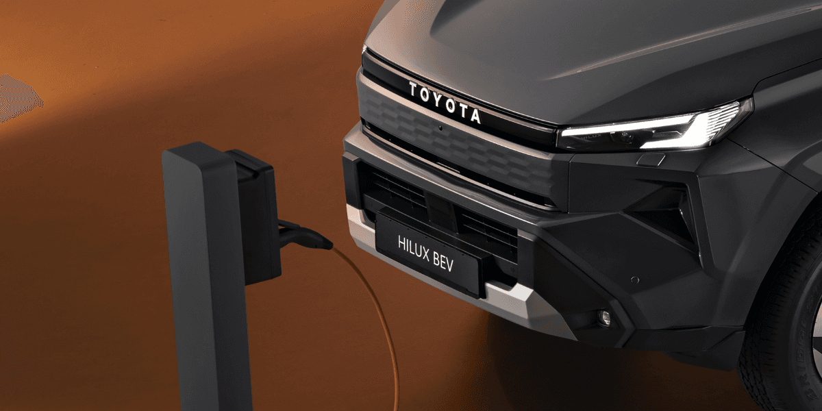 Här är den nya trucken från Toyota som går på el. (Foto: Toyota)