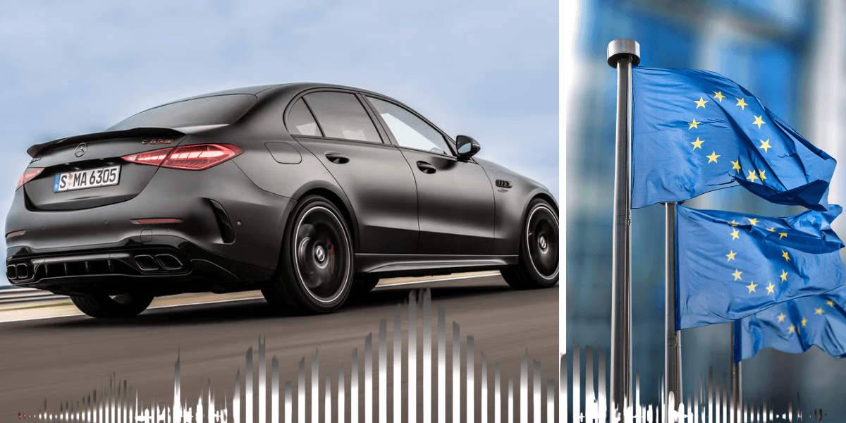 Är detta slutet på en era? Mercedes slutar tillverka bilar som låter för mycket. (Foto: Mercedes och Canva)