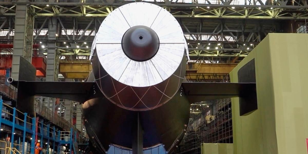 Rysslands nya atomubåt ”Khabarovsk” invigdes i helgen.