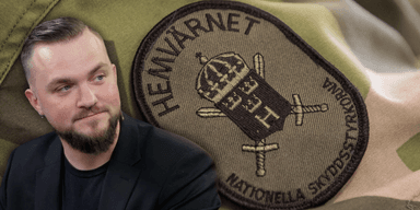 Edvard Lundkvist undrar i sin krönika om han kommer att få någon utbildning innan han kallas in till Sveriges försvar? (Kollage: Försvarsmakten / Edvard Lundkvist)