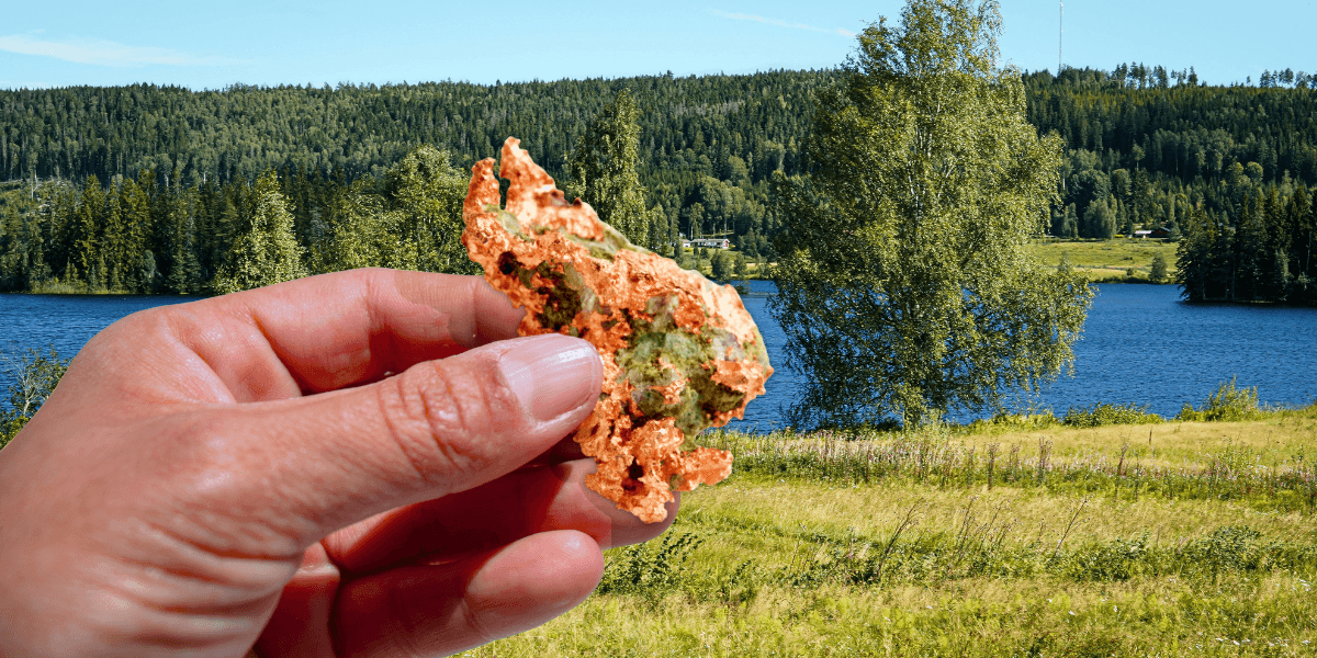 Mineralisering av koppar. (Kollage: Edvard Lundkvist / Damir K)