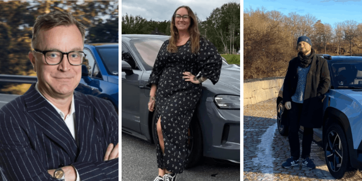 Några av oss på redaktionen som testat bilar under 2025. Vi ser fram emot 2026 och allt spännande som sker. (Foto: Viggo Cavling, Åsa Wallenrud och Madelaine Ljungholm)