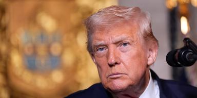 Donald Trump under ett tal.