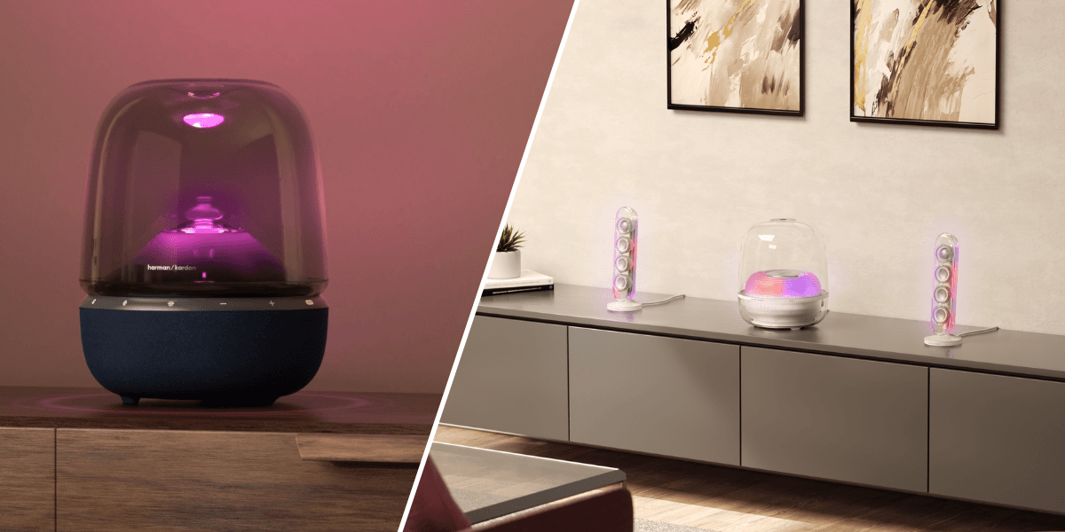 HarmanKardon ska så klart också uppdatera sig och här är deras två nyheter som de gärna pratar om. (Foto: HarmanKardon)