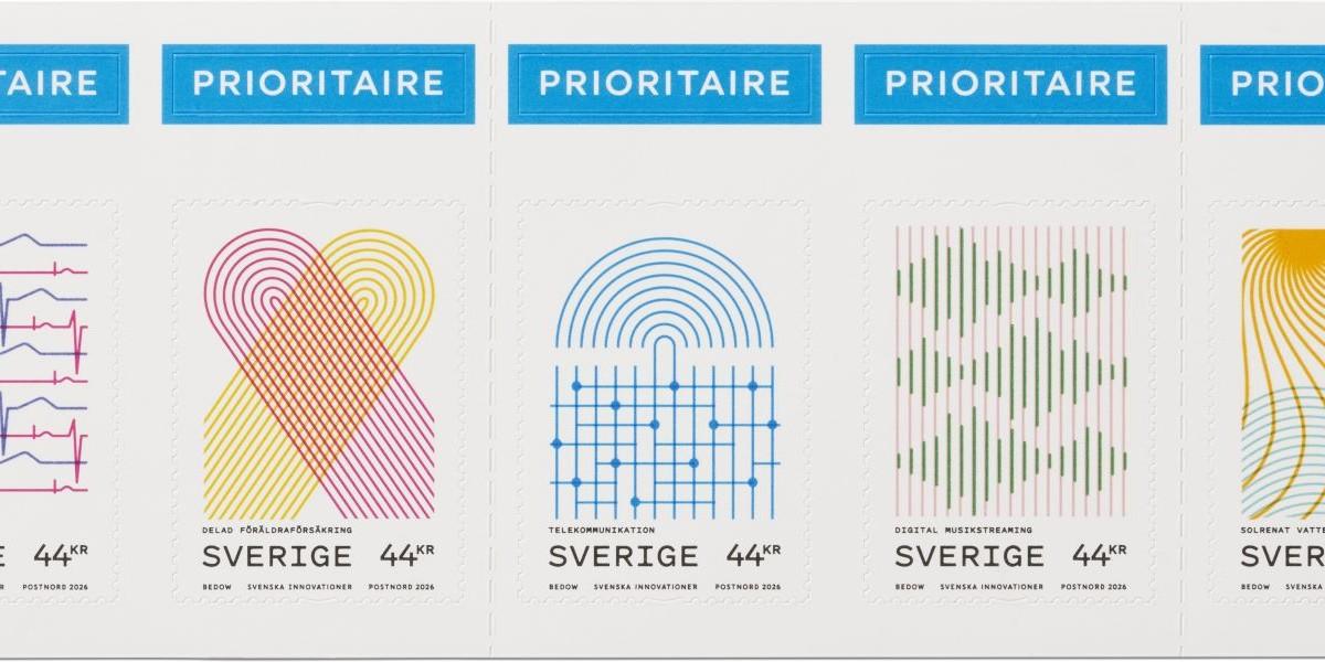 Postnord hyllar innovationer i ny frimärksserie