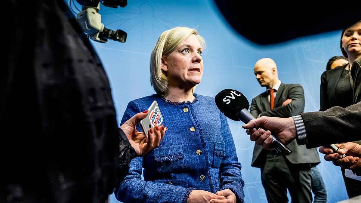 Finansminister Magdalena Anderssons och regeringens ekonomiska politik totalsågas i ny rapport. (Foto: TT)