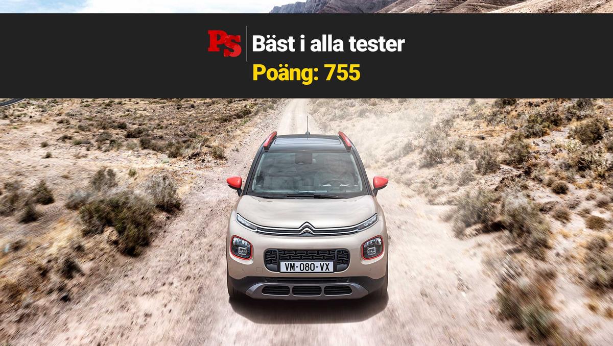 Citroën C3 Aircross får 755 poäng i PS Bäst i alla tester. (Foto: Citroën)