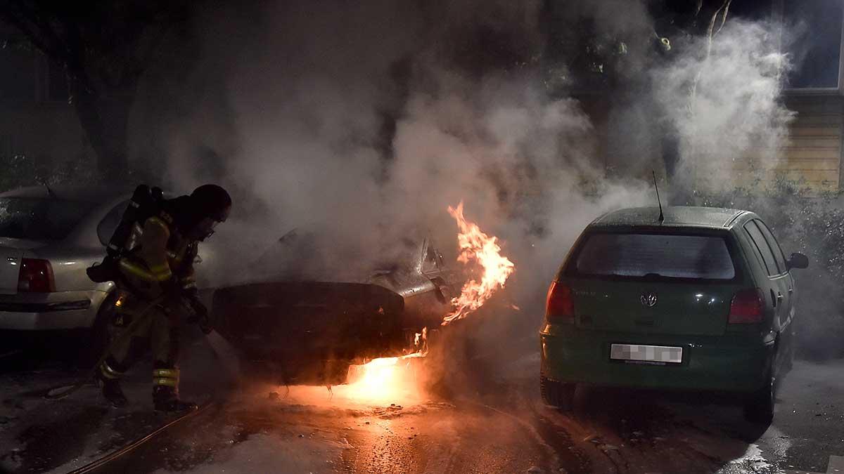 Över 80 bilbränder i Göteborg med omnejd i natt. Polisen tror att attackerna var samordnade. (Foto:TT)
