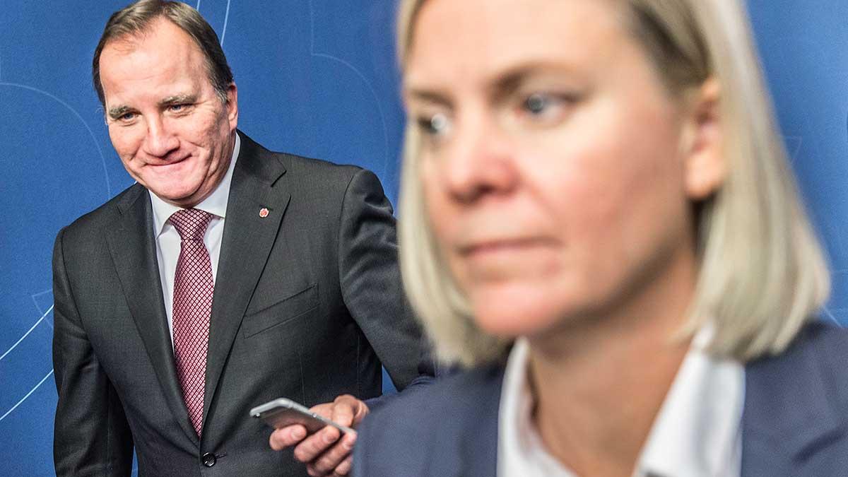 Finansminister Magdalena Andersson och statsminister Stefan Löfven har schackrat med siffrorna i höstbudgeten
