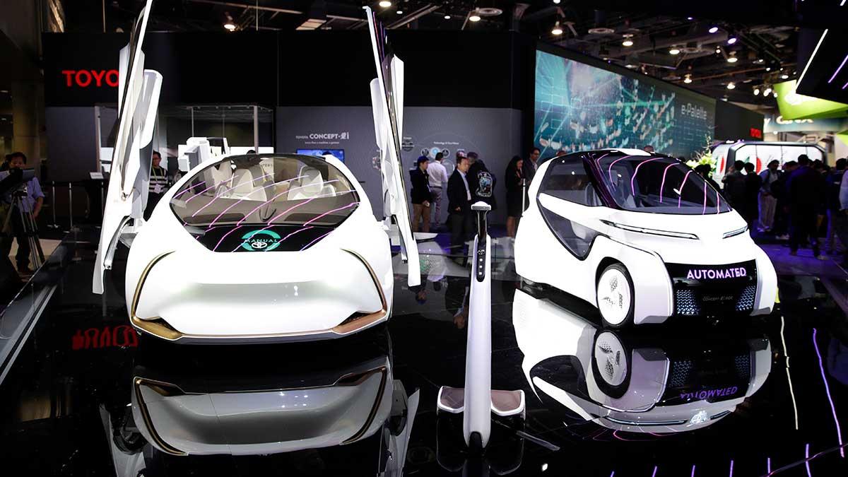 Toyota visade upp en rad nya koncept under årets CES-mässa i Las Vegas. (Foto: TT)