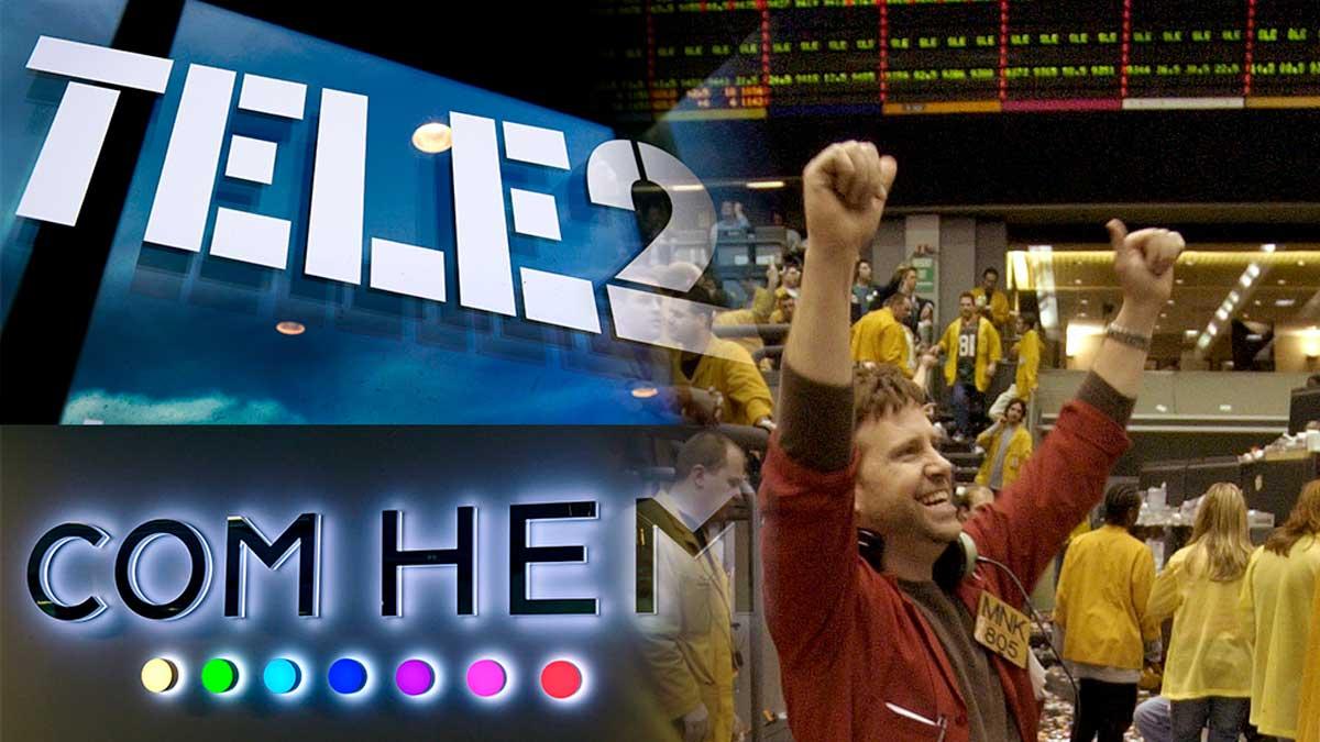 Tele2 och Comhem är dagens börsvinnare efter nyheten om jätteaffären. (Foto: TT / montage)