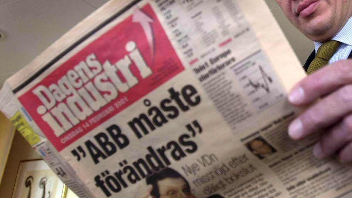 Dagens Industri lutade "åt utcheckning" innan tisdagens vinstvarning som satt aktien i fritt fall. (Foto: TT)