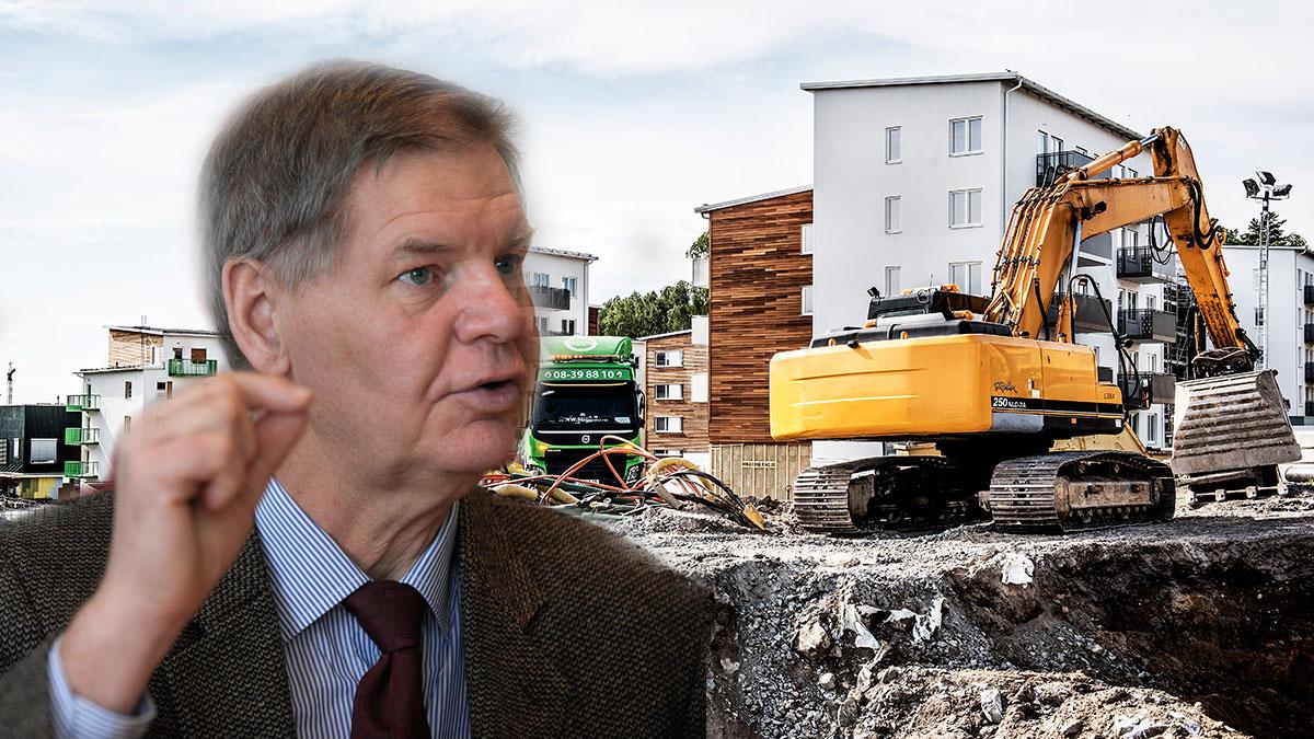 LO:s chefsekonom Dan Andersson anser att "regeringen har tappat kontrollen" över bostadsekonomin. (Foto: TT / montage)