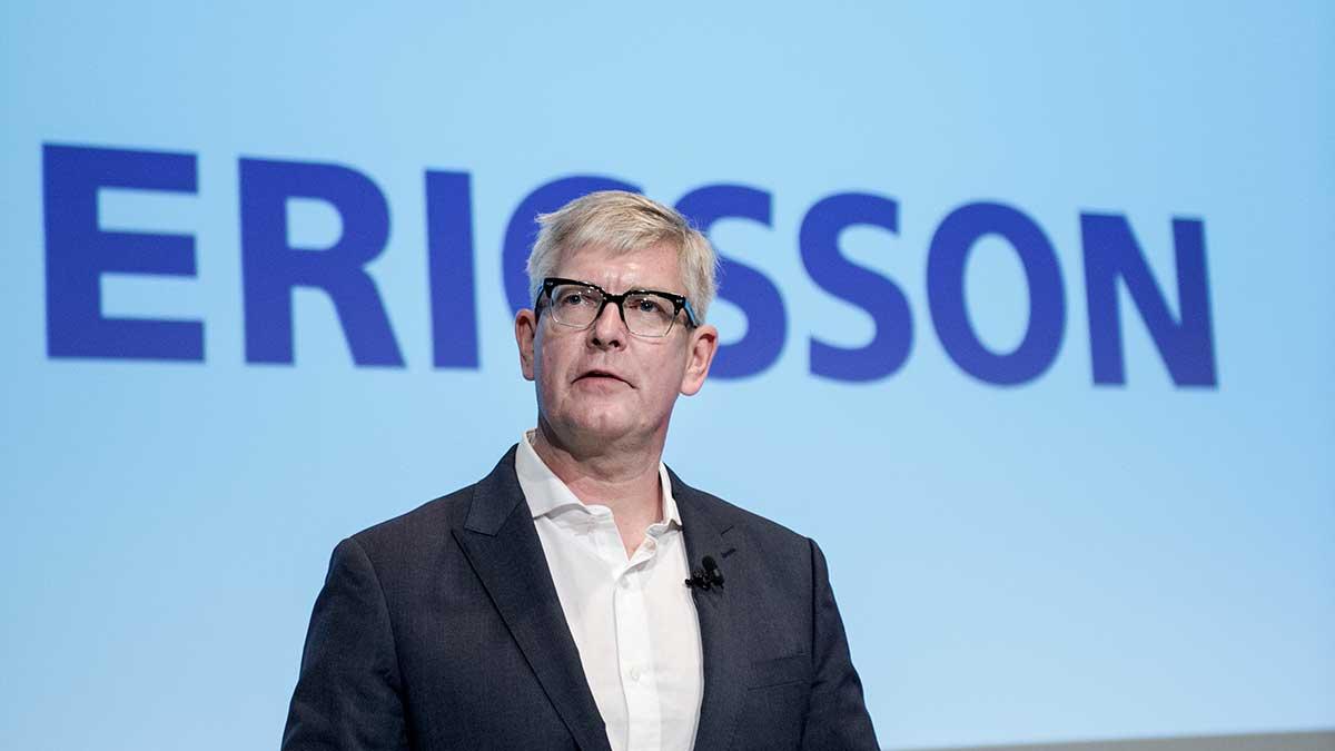 Citi höjer Ericssons aktie till köp från behåll. På bilden syns telekomjättens vd Börje Ekholm. (Foto: TT)