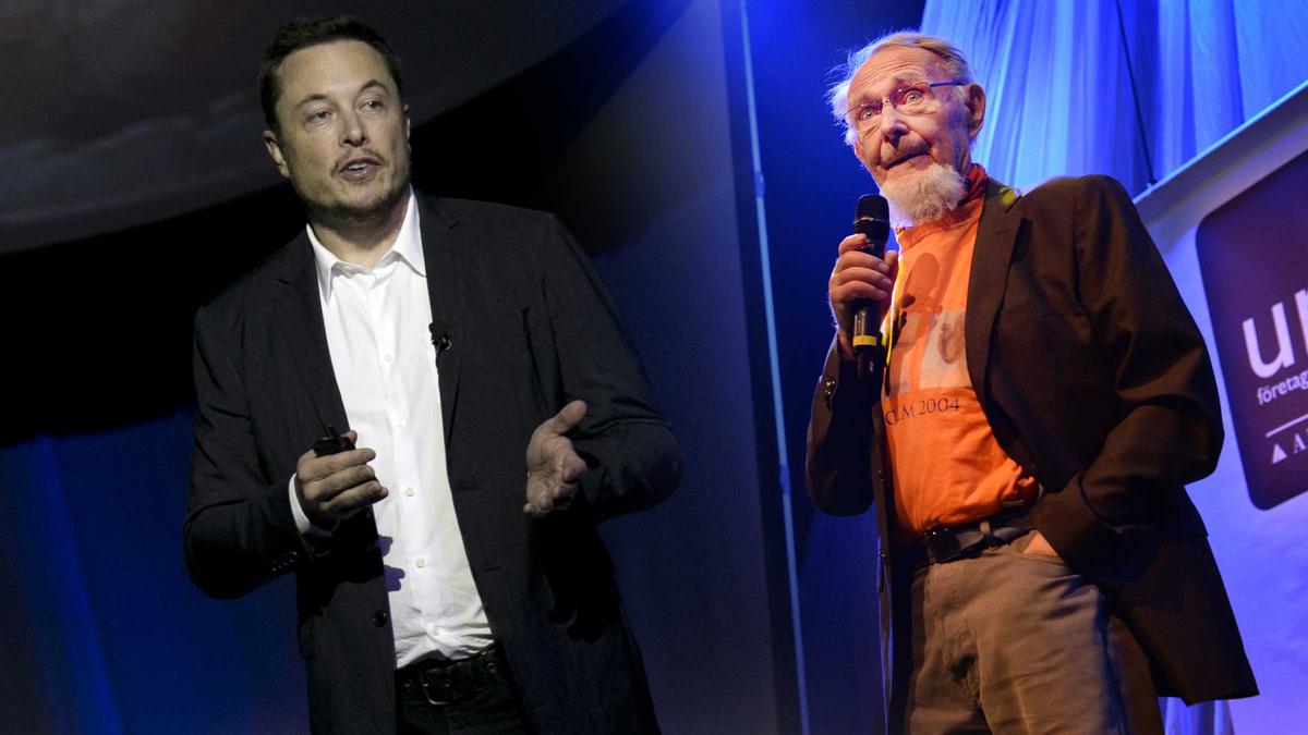 På bild: Teslagrundaren Elon Musk och Ingar Kamprad