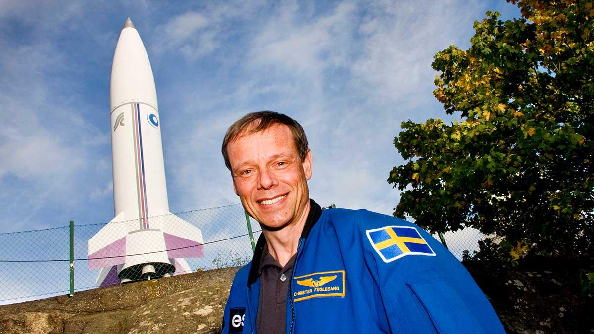 Svenske astronauten Christer Fuglesang ser hävstång i bolaget som artikeln handlar om. (TT)