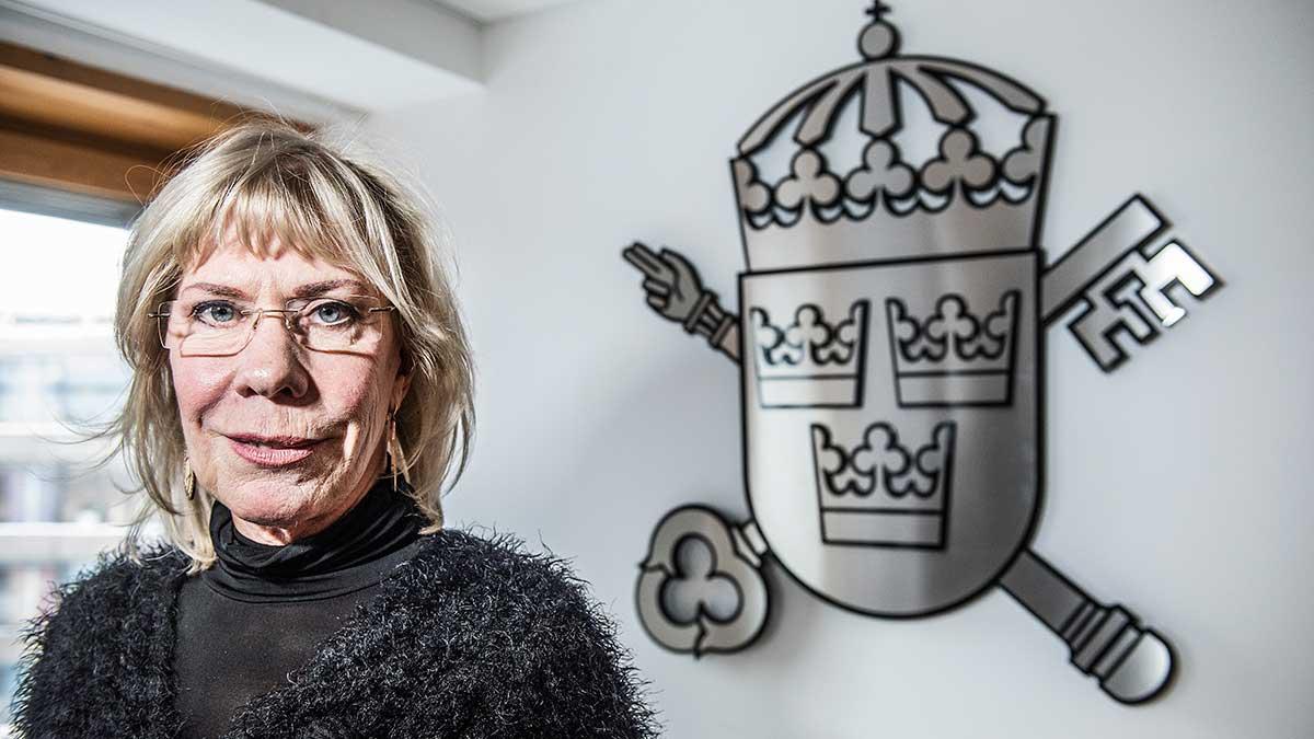 Ekobrottsmyndighetens generaldirektör Eva Håkansson. (Foto: TT)