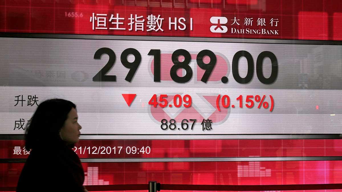 efter att det stått klart att aktien åker ur Hang Seng Index i Hongkong. (Foto: TT)