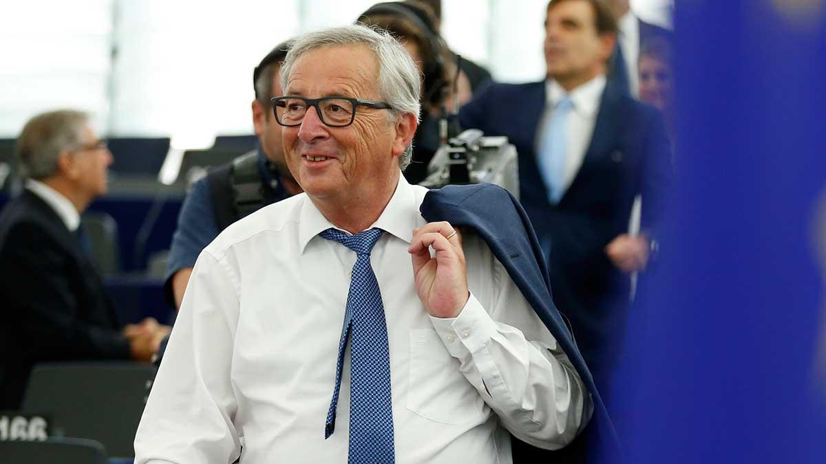 EU-kommissionens ordförande Jean-Claude Juncker dukar upp för gratis wifi i alla huvudstäder i EU. (TT)