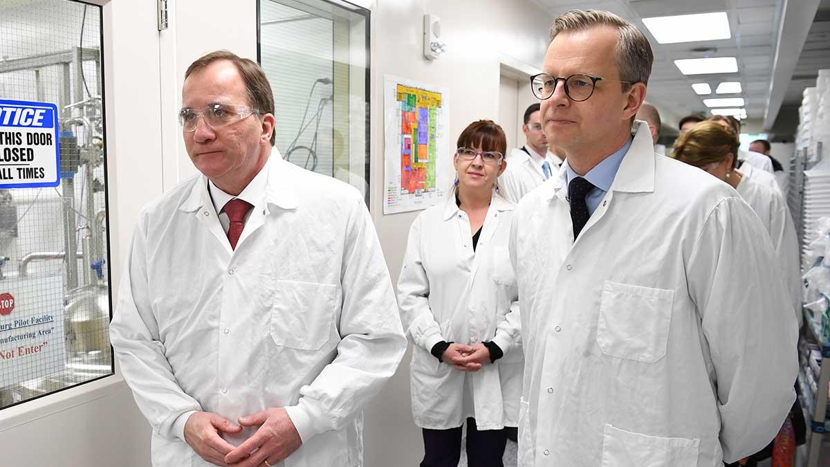Statsminister Stefan Löfven och näringsminister Mikael Damberg besöker AstraZenecas dotterbolag MedImmune i Gaithersburg