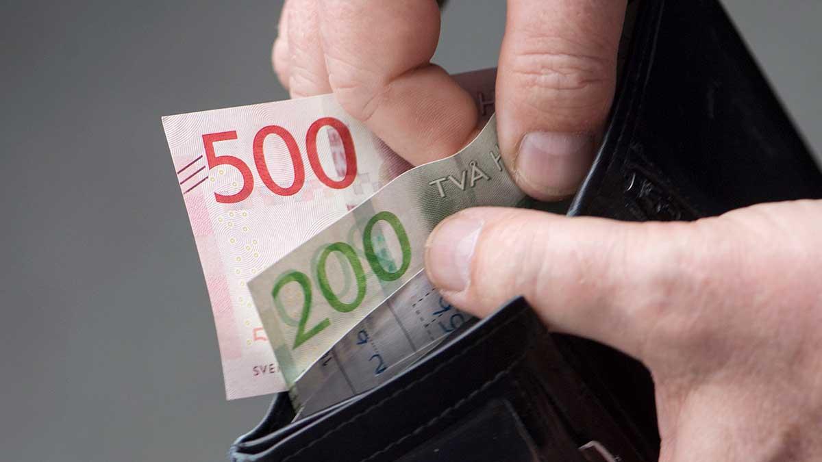 Juha Järvinen får motsvarande 5.500 skattefria kronor i månaden oavsett om han söker jobb eller inte. (Foto: TT)