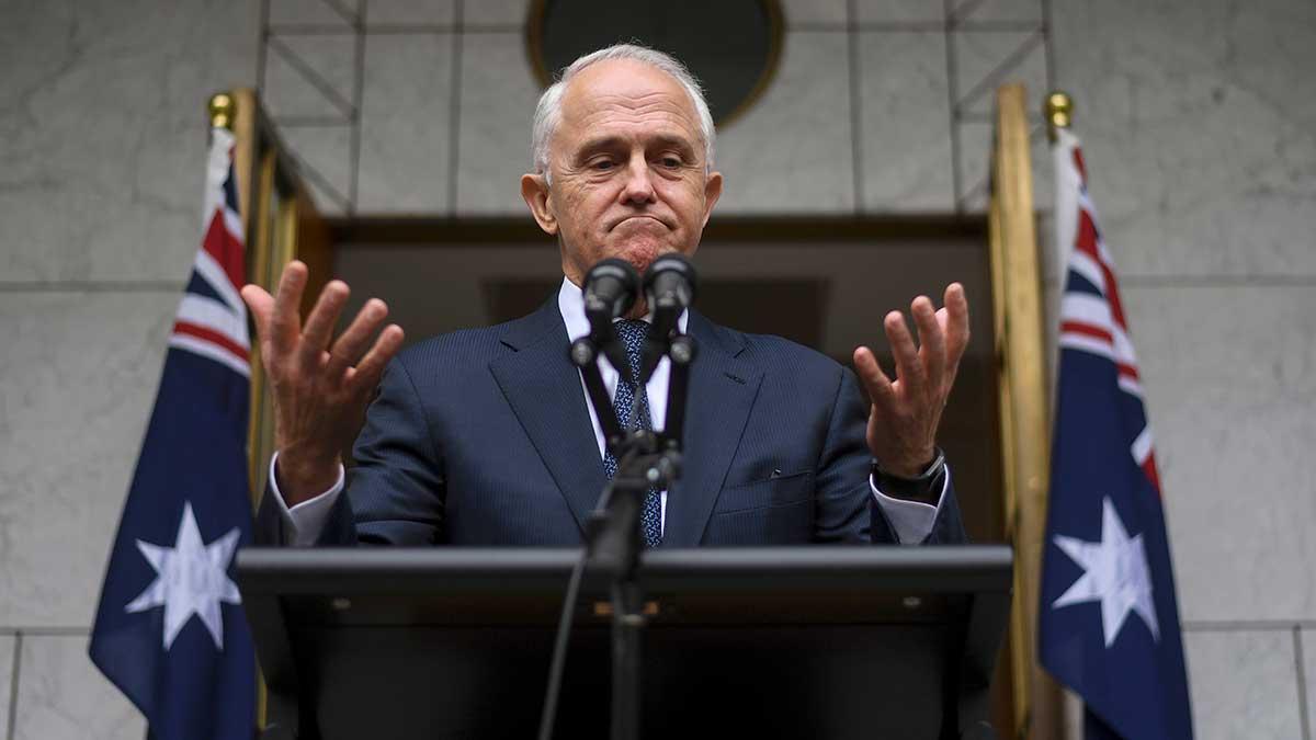 Australien har fått en ny premiärminister efter att Malcolm Turnbull (bilden) röstats bort vid ett extrainsatt partimöte. Det blir nu skatteminister Scott Morrison som tar över. (Foto: TT)