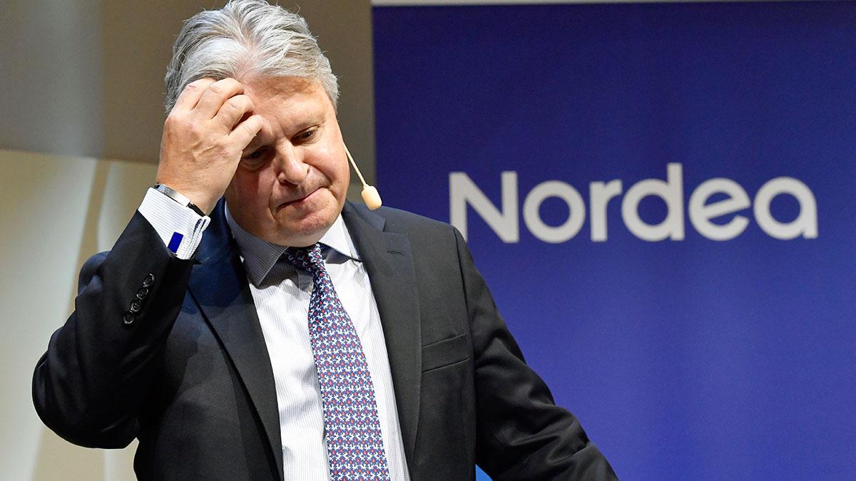Nordeas vd och koncernchef Casper von Koskull torde knappast vara nöjd med dagens rapportsläpp. (Foto: TT)