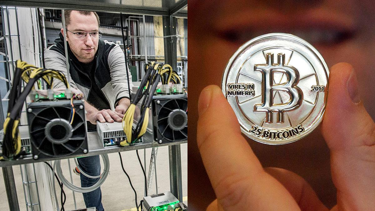 Bitcoinfabriken. Linus Dunker använder datorerna i sin processorhall i Köping för att utvinna den digitala valutan bitcoin