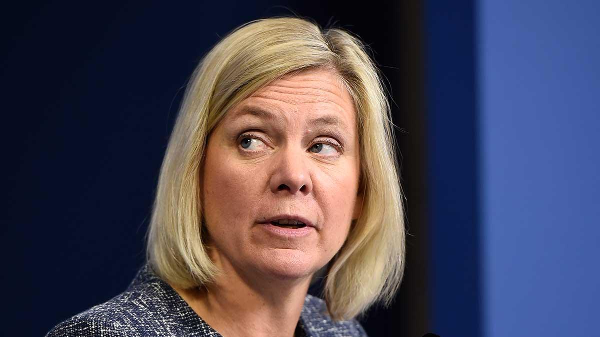 Finansminister Magdalena Anderssons (S) höstbudget slår hårdast mot dem som tjänar mest. (TT)