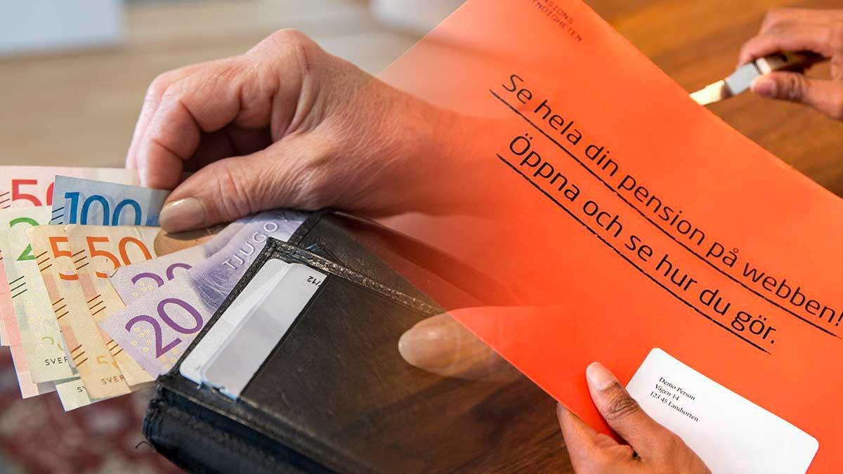 Swedbank listar flera faktorer som påverkar din framtida pension med tusentals kronor varje månad. (Foto: TT / Montage)