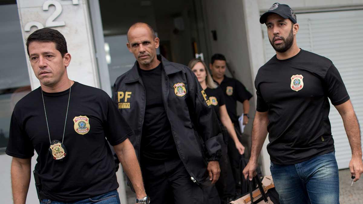 Den brasilianska federala polisen (bilden) har gripit den tidigare vd:n för kycklingjätten BRF