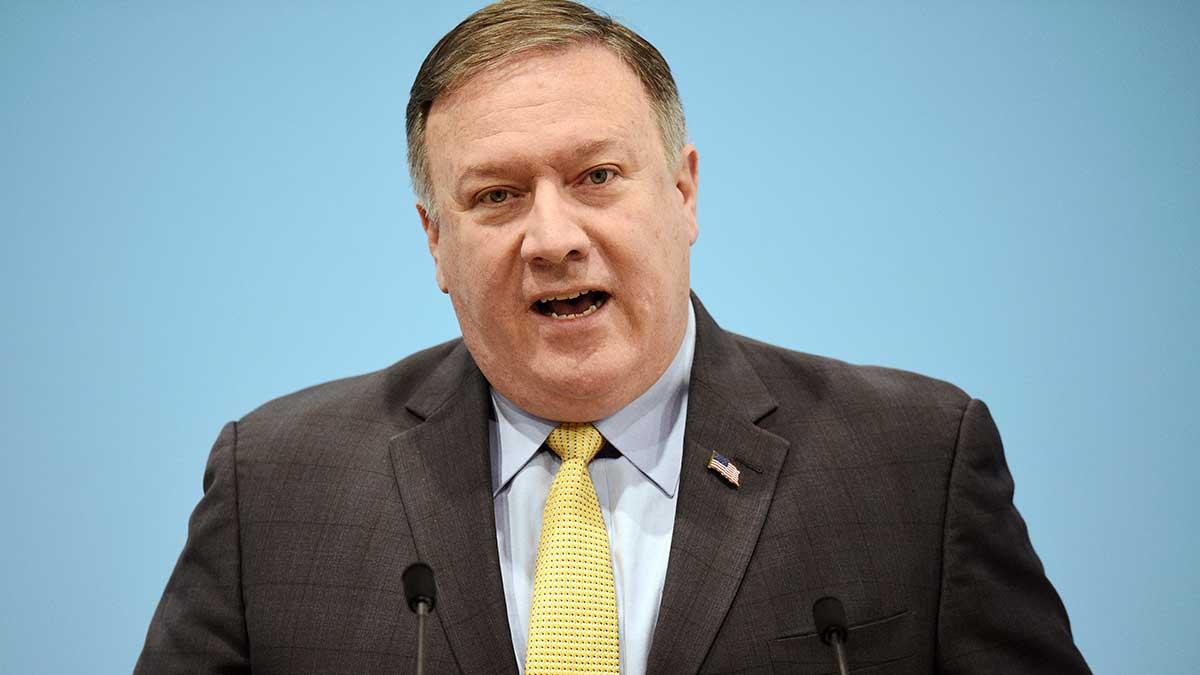 USA:s utrikesminister Mike Pompeo (bilden) ska ha godkänt beslutet att formellt peka ut Ryssland som ansvarig för giftattacken i Storbritannien i mars. (Foto: TT)