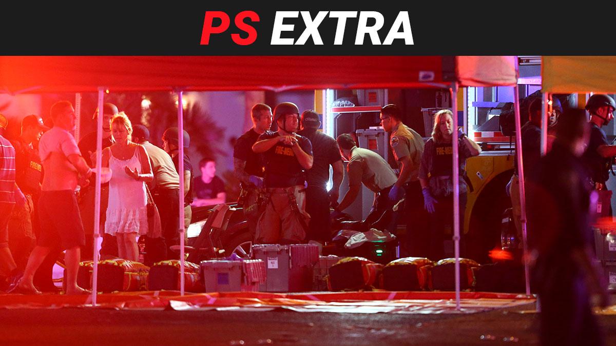 Över 50 människor uppges ha dödats och runt 200 skadats i masskjutningen i Las Vegas. (Foto: TT)