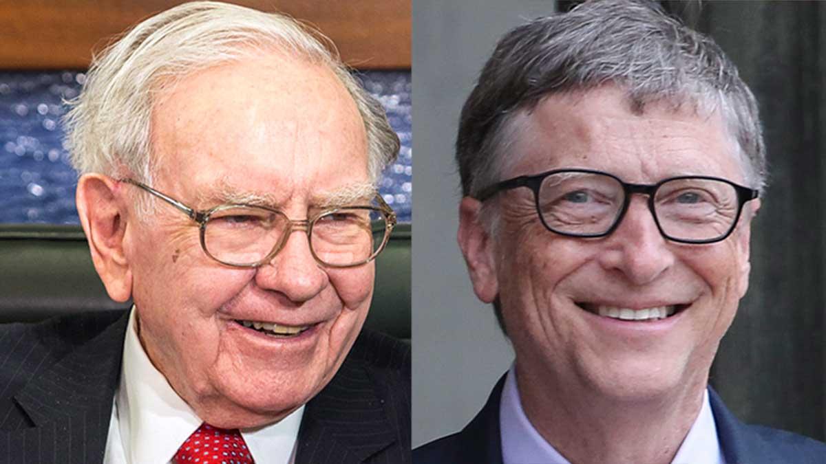 Inom sisådär 20 år - eller antagligen tidigare än så - får rikingarna Warren Buffett och Bill Gates lämna över sina förmögenheter till arvingarna. (TT / montage)
