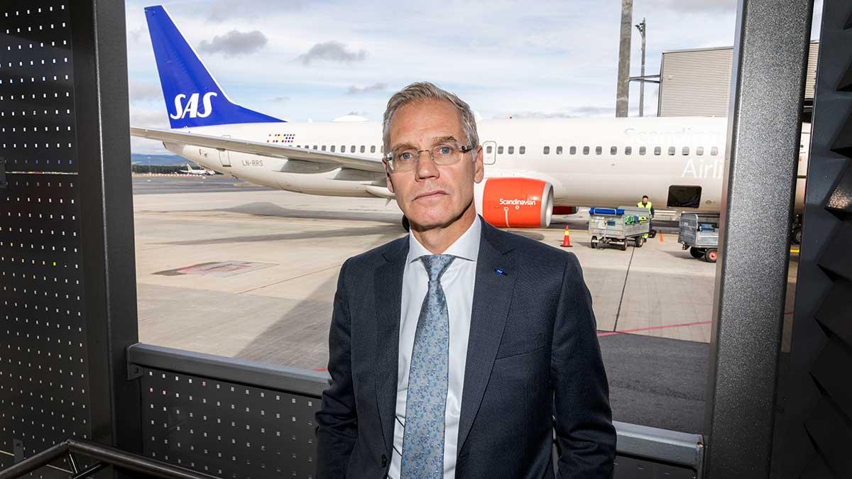 SAS-chefen Richard Gustafson tror på en konsolideringsvåg för Europas flygbolag. (Foto: TT)