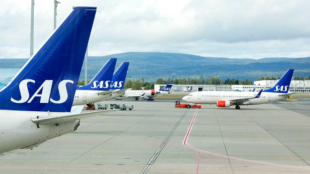Norge kan komma att tillskjuta kapital till krisande flygbolaget SAS, enligt källor till norska affärstidningen Dagens Naeringsliv. (Foto: TT)