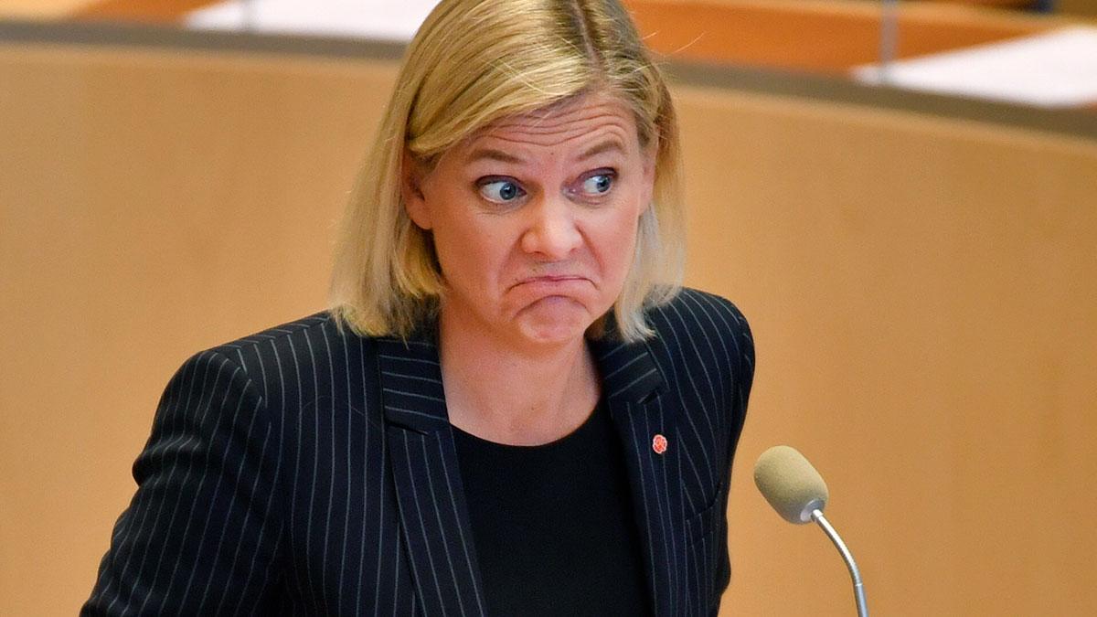 Dagens Industri gillar inte alls finansminister Magdalena Anderssons nya förslag om en bankskatt. (Foto:TT)
