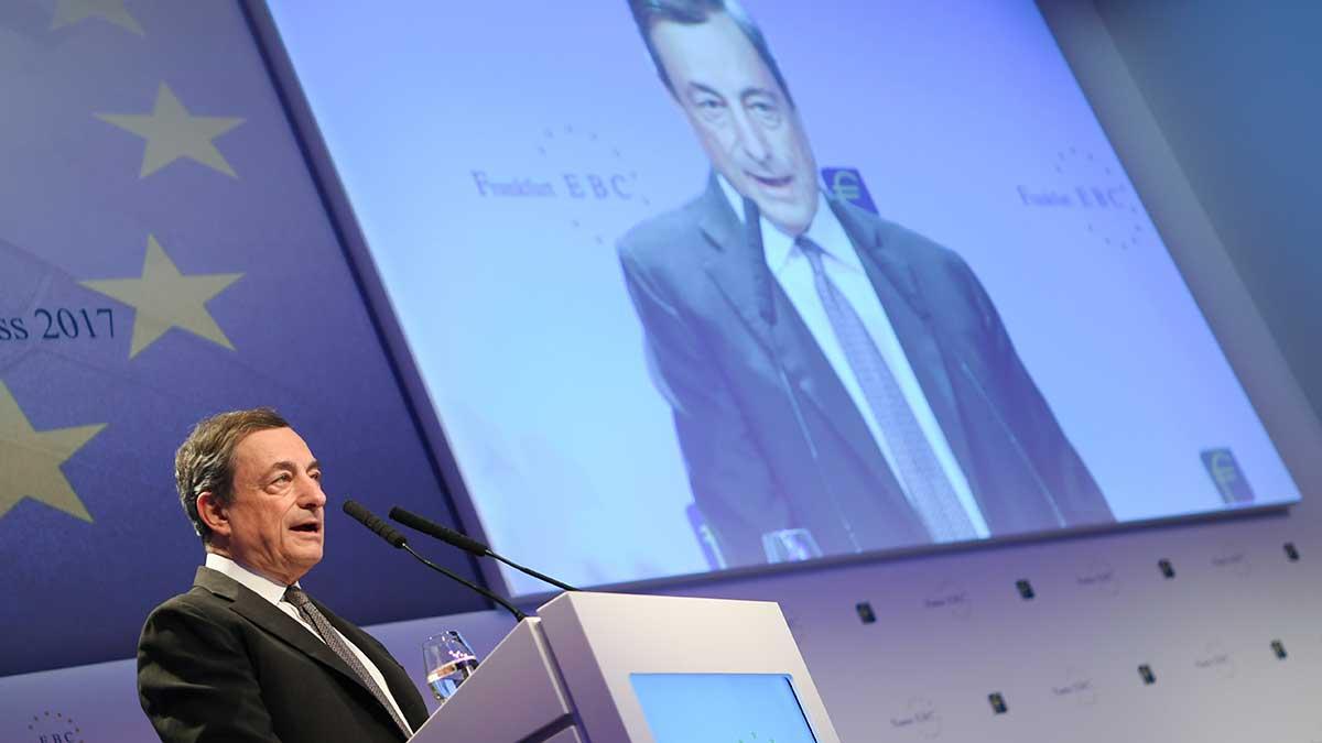 Europeiska centralbankens chef Mario Draghi. (Foto: TT)